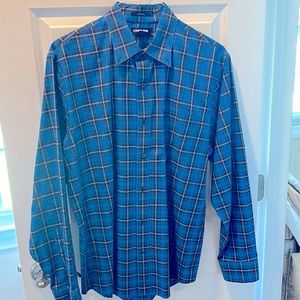 Practically new blue button down
